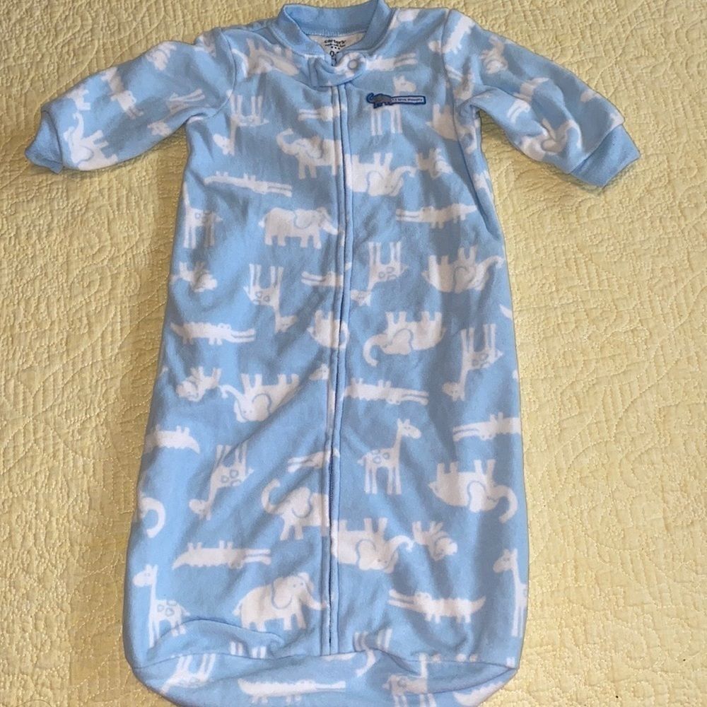 Baby  Boy fleece bag like new 0-9 months